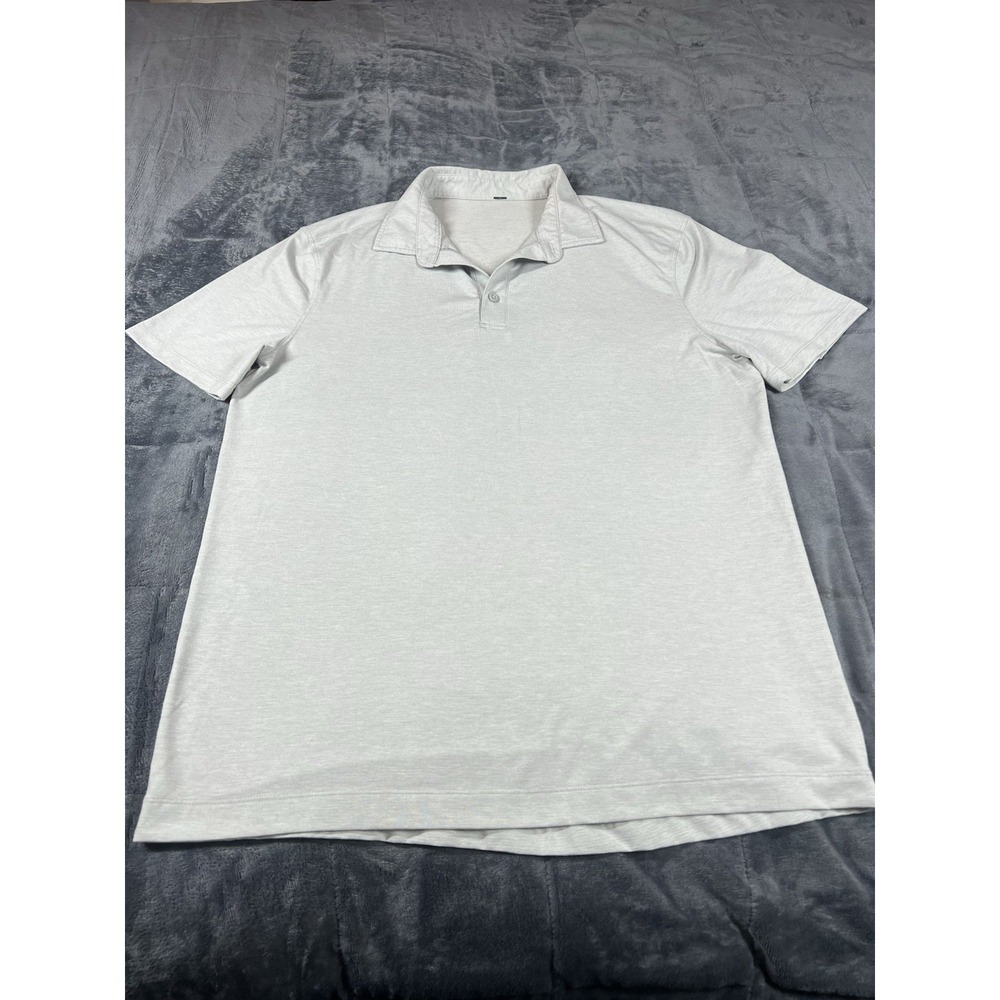 Lululemon Evolution Polo Shirt Mens Large ? Performance Sweat Wicking Golf Shirt